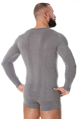 Koszulka męska z długim rękawem Brubeck COMFORT WOOL