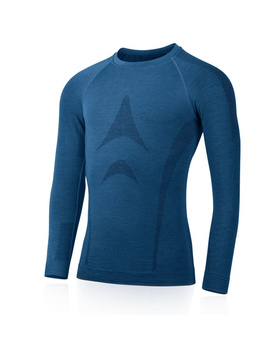 Koszulka męska z wełny Merino z długim rękawem Lasting WOLF