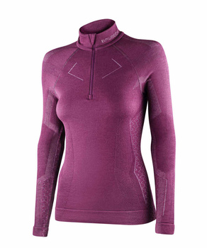 Termoaktywna bluza damska z krótkim ekspresem Brubeck EXTREME MERINO
