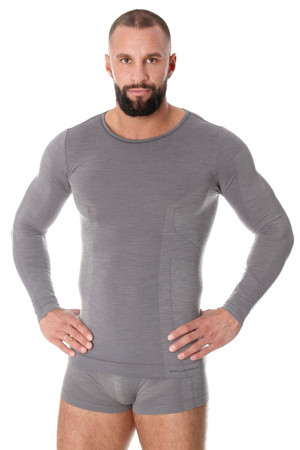 Koszulka męska z długim rękawem Brubeck COMFORT WOOL