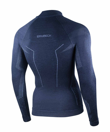 Termoaktywna bluza męska z krótkim ekspresem Brubeck EXTREME MERINO