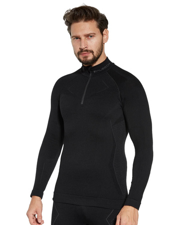Termoaktywna bluza męska z krótkim ekspresem Brubeck EXTREME MERINO