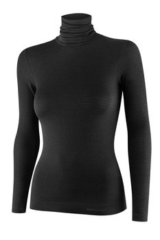 Koszulka damska z golfem Brubeck COMFORT MERINO