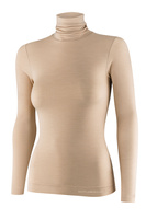 Koszulka damska z golfem Brubeck COMFORT MERINO